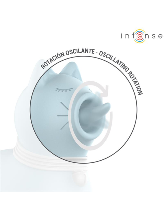 INTENSE ESTIMULADOR PUPPY LENGUA ROTADORA 360º PARA CLITORIS AZUL